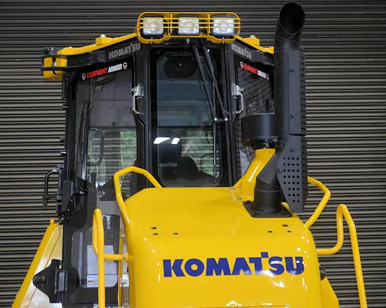 Komatsu windshield guard