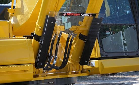 excavator glass shield